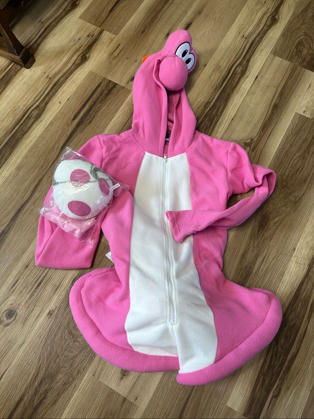 Dolls Kill Dino Pal Yoshi Inspired pink costume Outfit